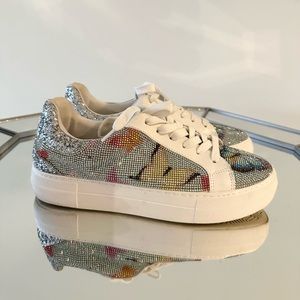 Betsy Johnson Rhinestone Butterfly Sneakers